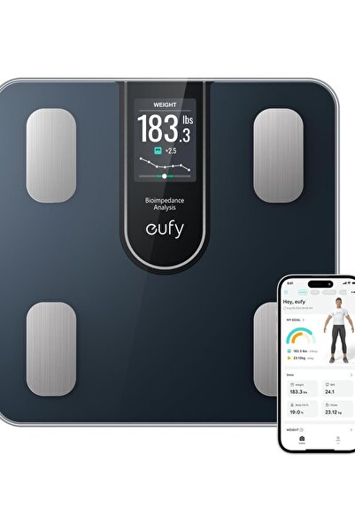 eufy Cântar inteligent C20 Bluetooth pentru analiza compoziției corporale cu ...