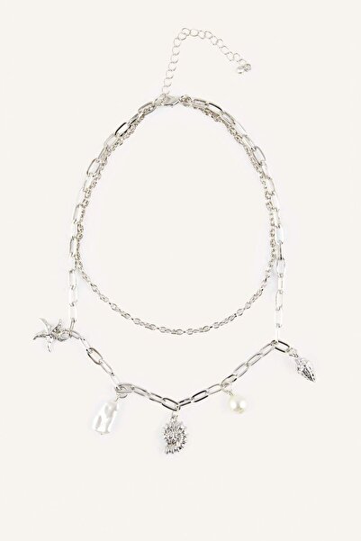 DeFacto Women's Sea Themed Metal Necklace H7012Axns