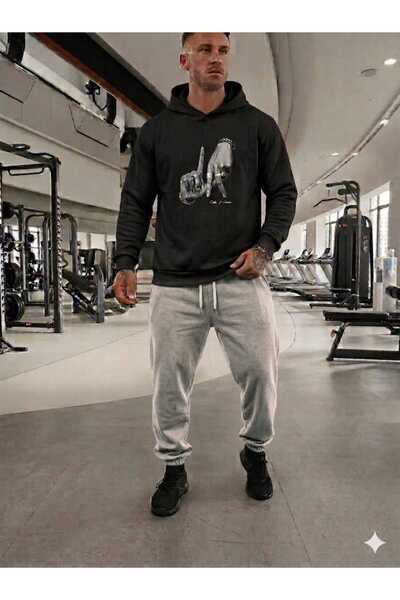 YK WEAR Premium Unisex Hooded Tracksuit Set