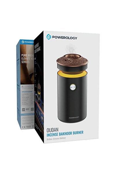 Powerology Oudan Incense Bakhoor Burner Black