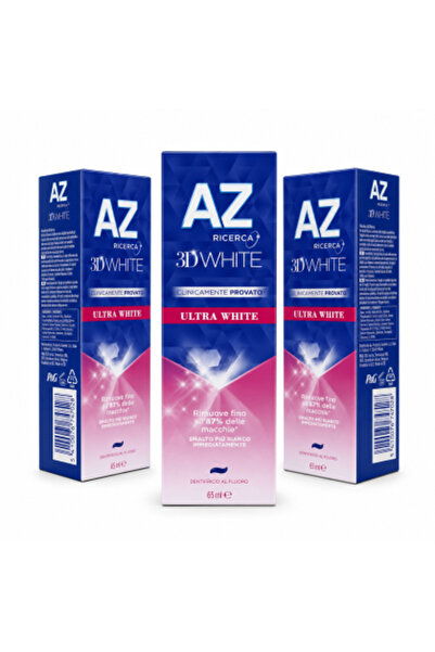 Az Set de 3 x Pastă de dinți Ricerca 3D White Ultra White, 65 ml/bucată