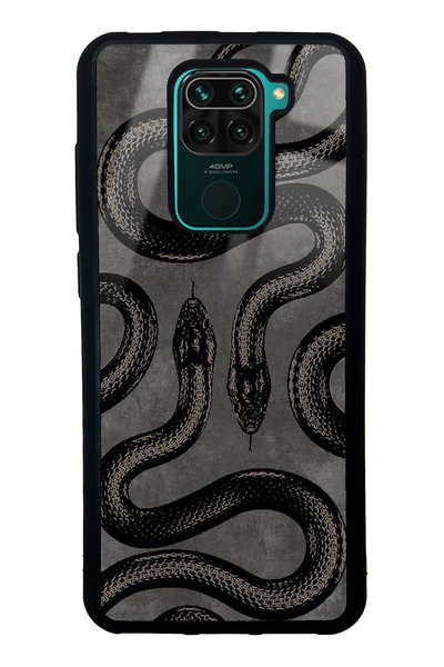 Spoyi حافظة هاتف Xiaomi Redmi Note 9 بتصميم ثعبان لامع