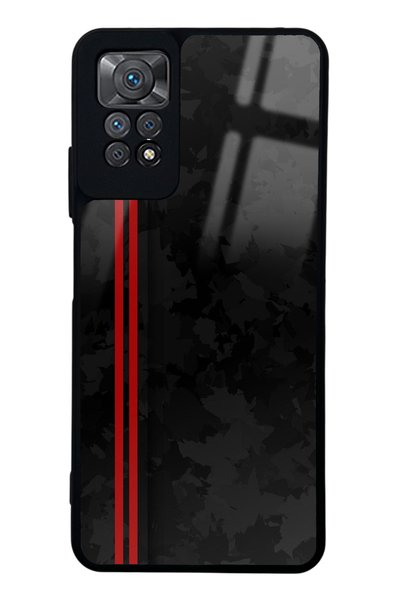 Spoyi Xiaomi Redmi Note 11 Pro Glossy Phone Case with Red Current Design
