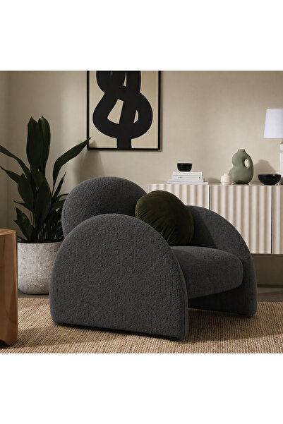 S Home Design Concept Kaii Berjer / Sandalye, Teddy, Krem