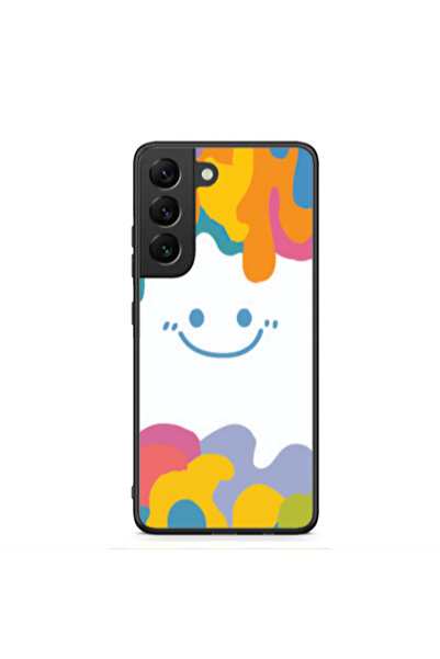 Other Samsung S22 Plus Oil Paint Smile Black Glossy Θήκη