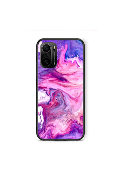 Other Xiaomi Poco F3 Marble art Black Glossy Θήκη