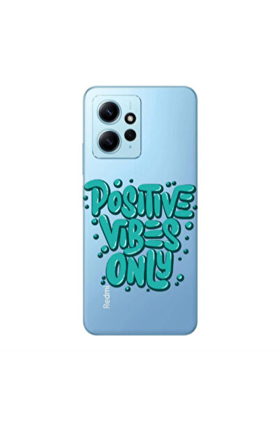 Other Xiaomi Redmi Note 12 4G Positive Vibes Only Transparent Silicone TPU Θήκη