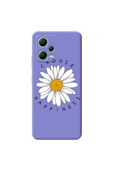 Other Xiaomi Redmi Note 12 Pro 5G Chose Happines Purple Colored Silicone TPU ...