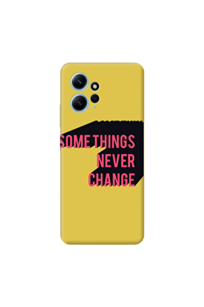Other Xiaomi Redmi Note 12 4G Somethings Never Change Yellow Colored Silicone...
