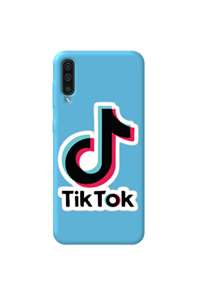 Other Samsung A70 Tik Tok Blue Colored Silicone TPU Θήκη