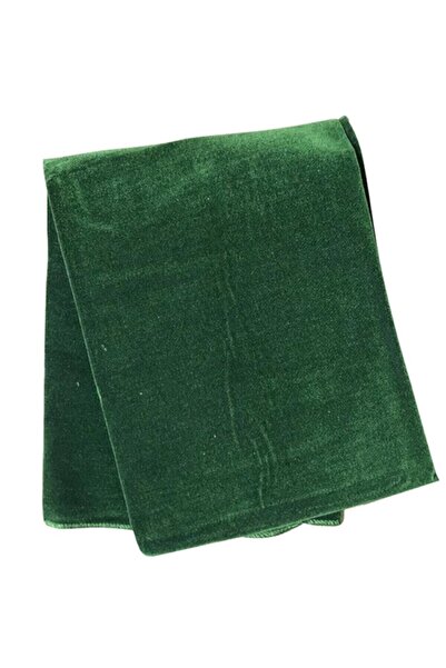 çeyizköşesi Okey/Kart Game Tablecloth Velvet 140X140 Green