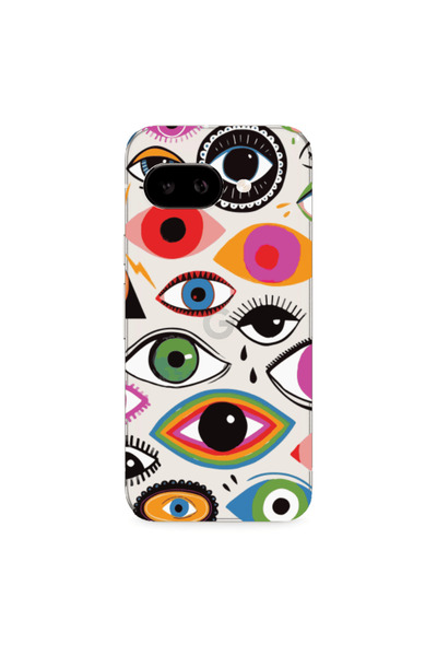 Other Google PIXEL 9A Colorful eyes Transparent Silicone TPU Θήκη