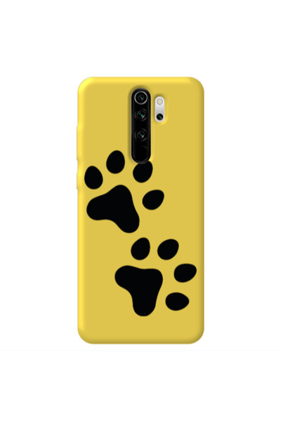 Other Xiaomi Redmi Note 8 Pro Paws Yellow Colored Silicone TPU Θήκη
