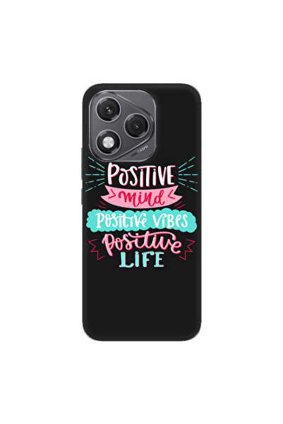 Other Honor 400 Lite Positive Mind Black Colored Silicone TPU Θήκη