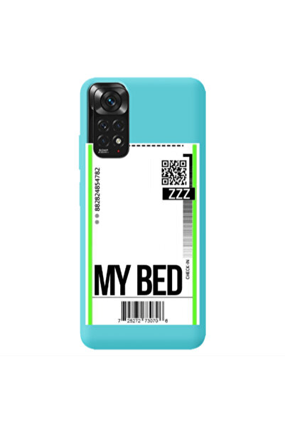 Other Xiaomi Redmi Note 11 4G My Bed ZZZ Turquoise Colored Silicone TPU Θήκη