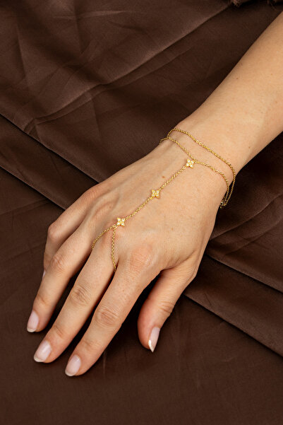 Süspüs Accessories زهرة الحظ الصغيرة الذهبية شاهميران