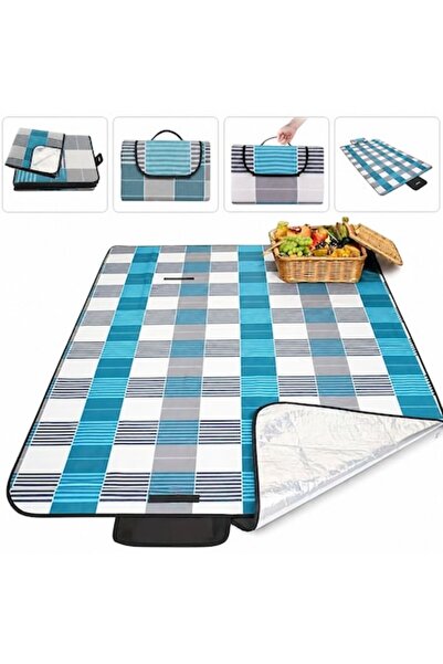 EBA Pătură de picnic impermeabilă 200x200 cm, pliabilă, 3 straturi izolante, ...