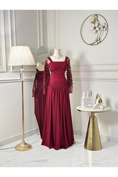 vanus fashion 7349-فستان سهره طويل