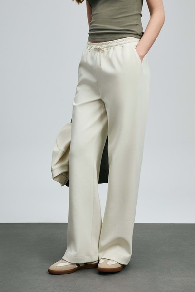 Lufian 121050005 Jessy Knitted Women's Sweatpants Beige