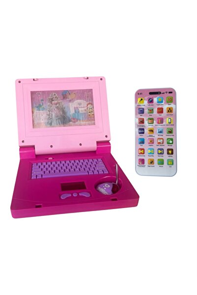 ADIRI SHOP Set Cadou interactiv pentru copii – Telefon Learning Phone + Lapto...