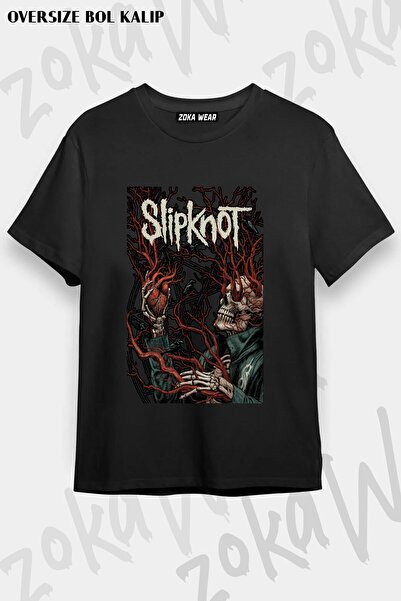 ZOKAWEAR Μπλουζάκι Unisex Loose Fit με στάμπα Slipknot v4