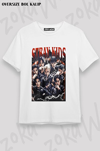 ZOKAWEAR Μπλουζάκι Unisex Loose Fit Stray Kids Skzoo v1 με στάμπα