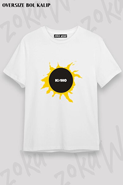 ZOKAWEAR Unisex Φαρδιά Μπλούζα με Στάμπα Kino v1