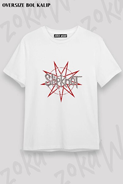 ZOKAWEAR Μπλουζάκι Unisex Loose Fit Slipknot v46 με στάμπα