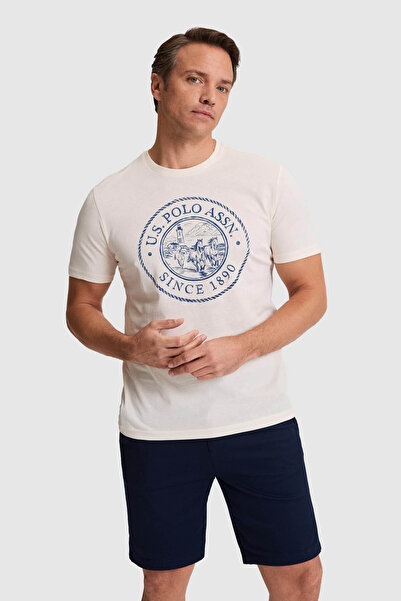 U.S. Polo Assn. Glore Cream Men's T-Shirt Pu-9509