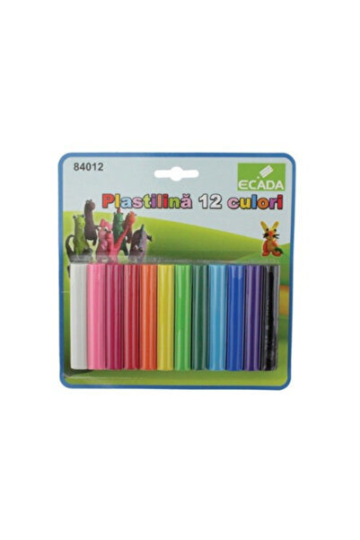 Ecada Plastilină 12 culori 15 g 84012
