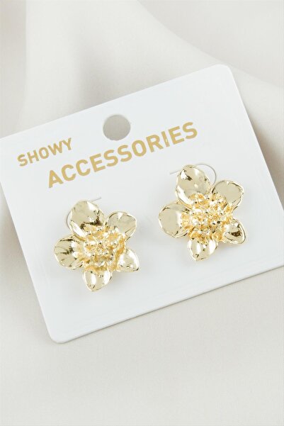 ZERO LAND Svl-Shop Flower (75511) Metal Earrings-Yellow