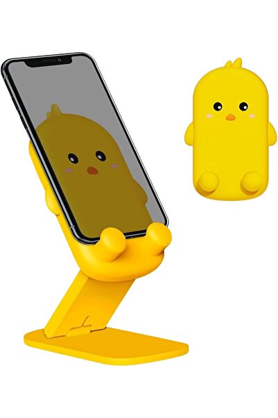 Arabest Foldable Cute Cell Phone Stand, Anti-Skid Silicone, Adjustable Cell P...