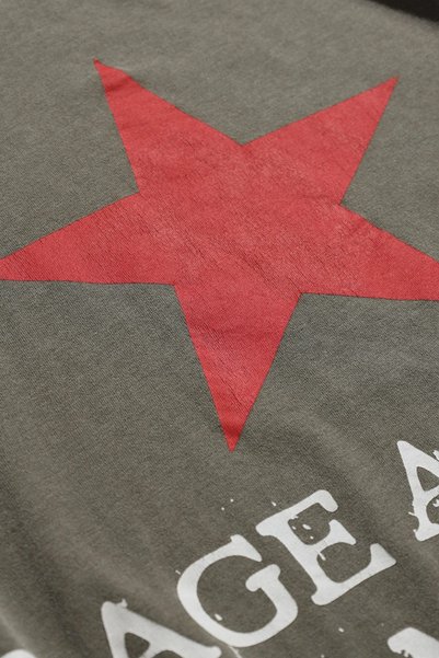 Overdrive Rage Against the Machine Oversize Unisex Khaki Short Sleeve Tshirt