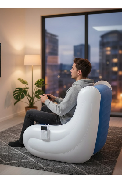 Yallabena Inflatable Sofa Chair – Portable with Built-in Speakers