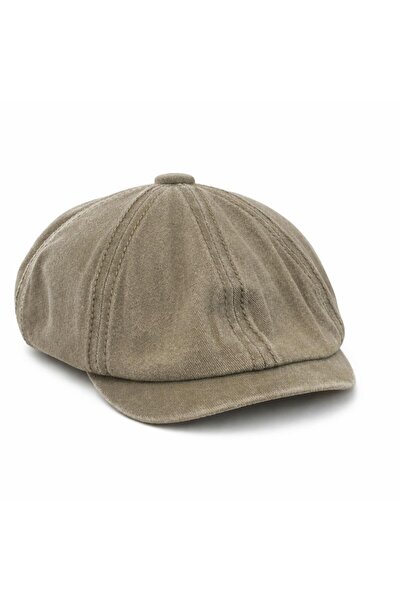PERLOTUS Men's British Cap Hat 8 Pieces Washed Cotton Fabric with Elastic Bac...