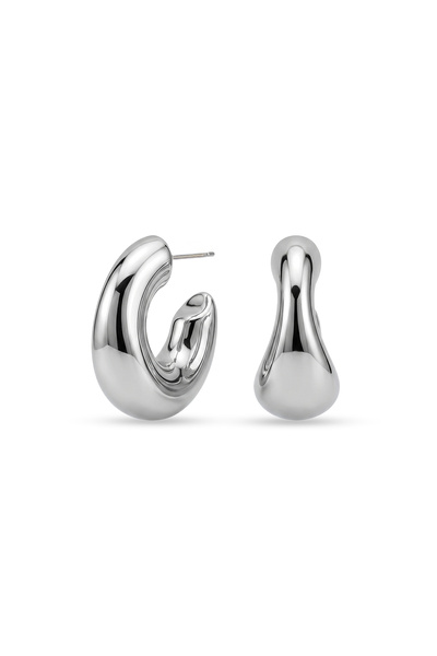 Charmist Steel Hoop Earrings