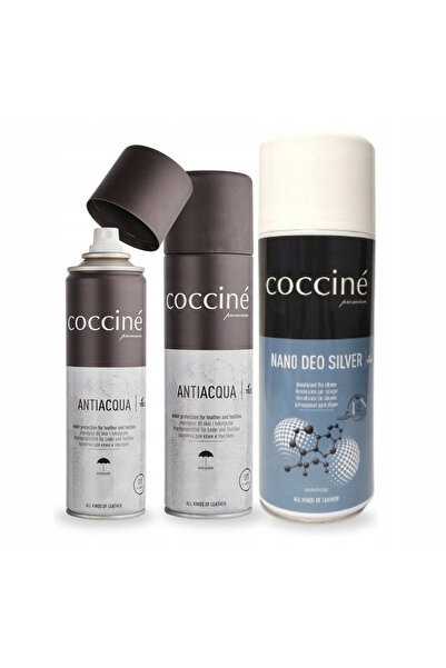 Coccine Set 3 in 1, Coccine, Impregnare universala pentru incaltaminte, 250 m...