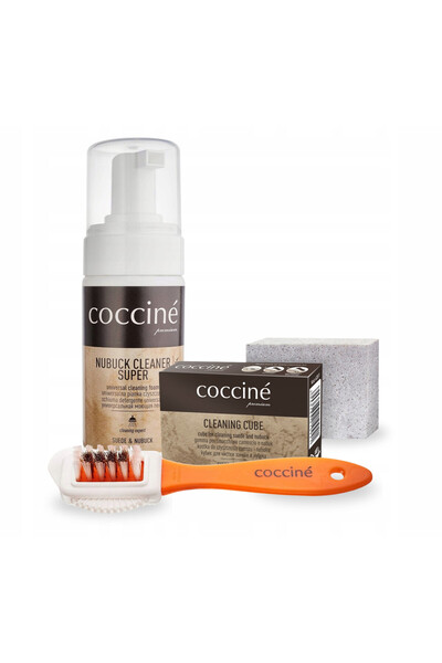Coccine Kit de curatare a incaltamintei, Coccine, 3 in 1, 100 ml, Spuma de cu...