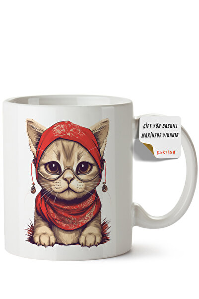 ET ERTAPASSAGE original creative designs Cat Design Printed Porcelain Mug (Do...