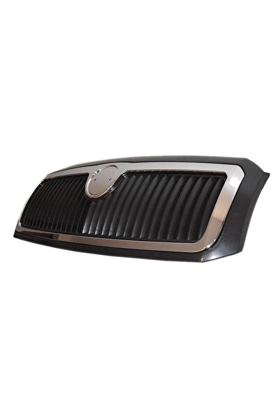 RapidAuto Grila radiator Skoda Fabia 1 (6Y) Facelift 08/2004-03.2007, cu crom...