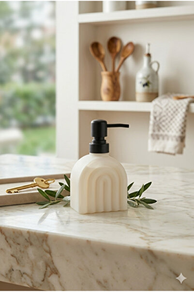 KLARHAUS Modern Kemer Desenli, Minimal İskandinav Cam Sıvı Sabunluk - 250 ML ...