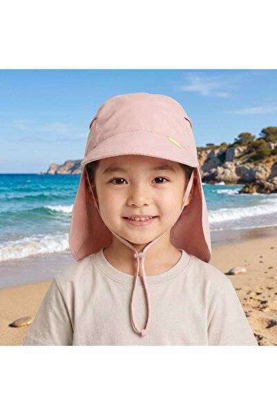 benitto kids Ense Korumalı Boyundan Bağlamalı Uv 50 Güneş Koruyucu Terletmeye...