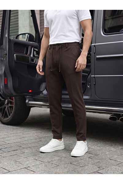 BASEL.CO Comfortable Slim Fit Jogger Pants with Elastic Waist