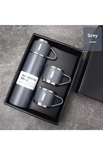 DubaiGallery Top Grade Stainless Steel Thermos Flask w/ Gift 500ml Modern Tum...