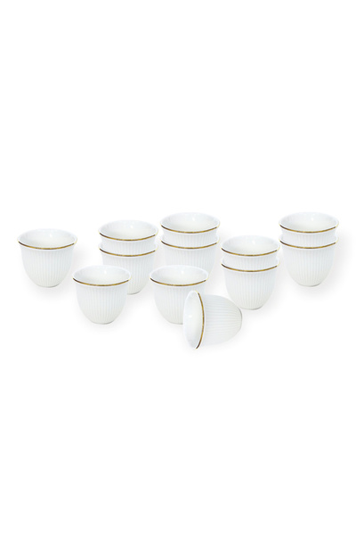 Shallow By Styli 12-Pieces Arabic Gahwa and Espresso Cup, 90ml