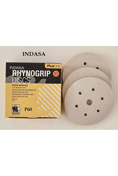 Discs Plus Line P60 7 Delik Yuvarlak Cırtlı Disk Zımpara (Bir Kutu 50ad.)