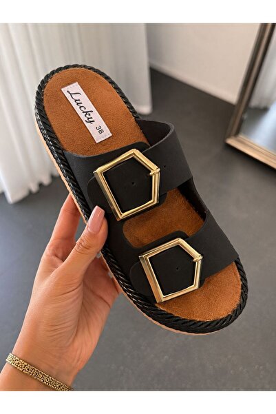 PLN SHOES Orthopedic Sole Double-Strapped Buckle Wrapped Women's Comfortable ...