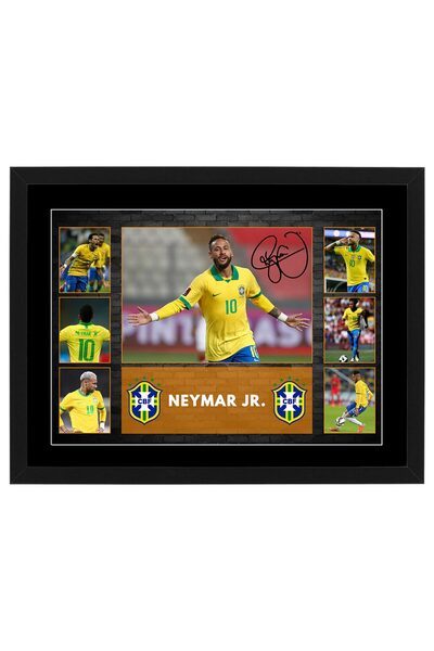 HWC Trading Neymar Jr Brazil Signed A3 Framed Photo Collage Print - Football ...