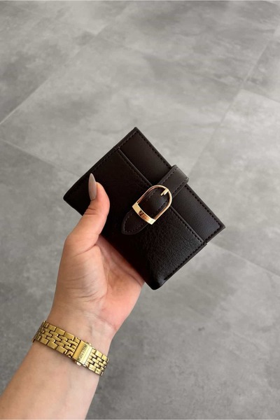 Yuka Atelier Mary Buckle Detailed Medium Wallet