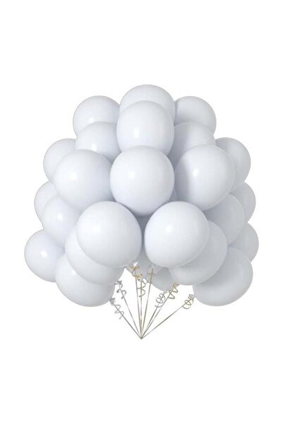 Onay Store 9 Pastel White Balloons - Birthday Concept - Party Supplies - Brid...